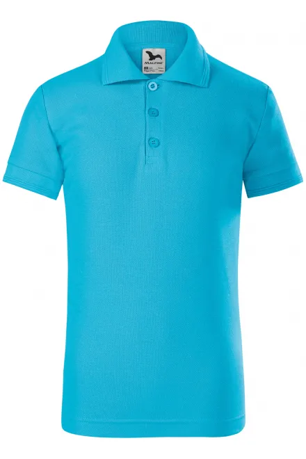 Polo-Shirt für Kinder - türkis, 158 cm / 12 Jahre