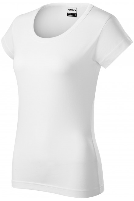 Robustes Damen T-Shirt dicker, weiß, strapazierfähige T-Shirts