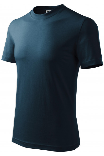 Schweres T-Shirt, dunkelblau, T-Shirts mit kurzen Ärmeln