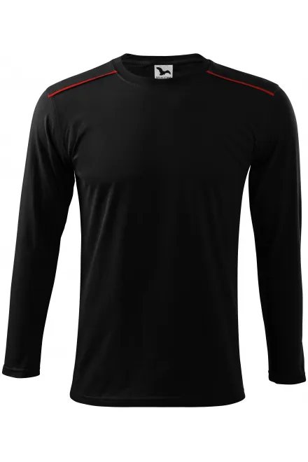 Shirt mit langen Ärmeln - schwarz, 3XL