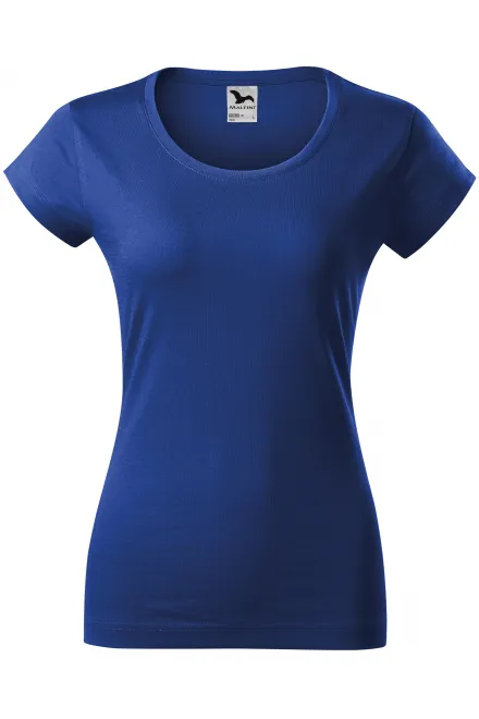 Slim Fit Damen T-Shirt mit rundem Halsausschnitt - königsblau, XS