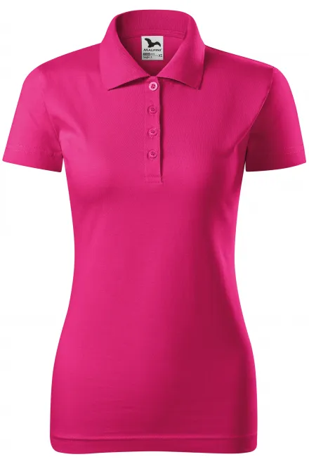 Slim Fit Poloshirt für Damen - lila, M