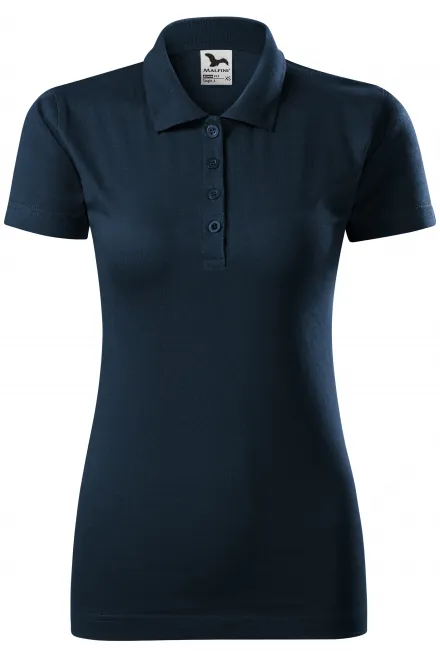 Slim Fit Poloshirt für Damen - dunkelblau, M