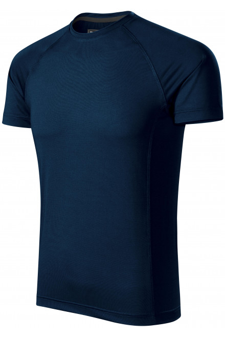 Sport-T-Shirt für Herren, dunkelblau, einfarbige T-Shirts