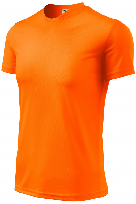 Sport-T-Shirt für Kinder, neon orange, Kinder-T-Shirts