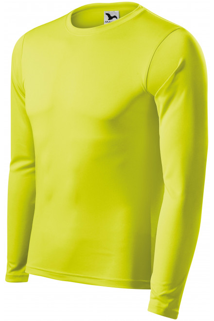 T-Shirt für den Sport mit langen Ärmeln, Neon Gelb
