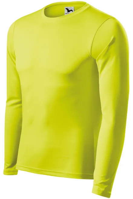 T-Shirt für den Sport mit langen Ärmeln, Neon Gelb