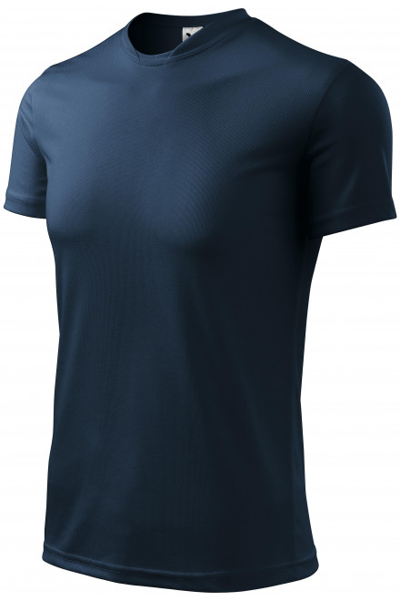 T-Shirt mit asymmetrischem Ausschnitt, dunkelblau