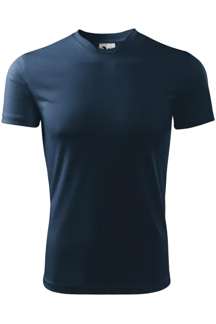 T-Shirt mit asymmetrischem Ausschnitt - dunkelblau, S