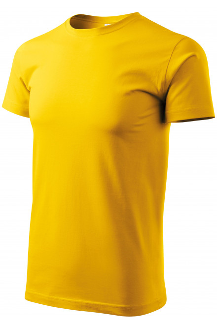 T-Shirt mit höherem Gewicht Unisex, gelb, einfarbige T-Shirts