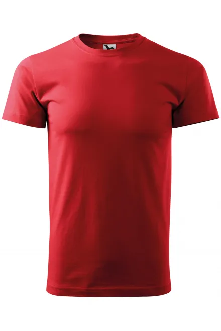 T-Shirt mit höherem Gewicht Unisex - rot, XS