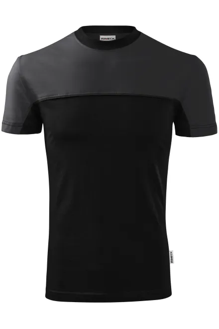 T-Shirt mit zwei Farben - Ebenholz Grau, L