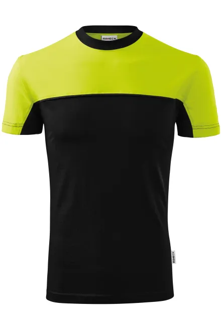 T-Shirt mit zwei Farben - lindgrün, L