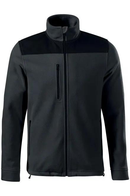 Wärme Unisex-Fleecejacke - Ebenholz Grau, M