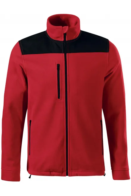 Wärme Unisex-Fleecejacke - rot, M