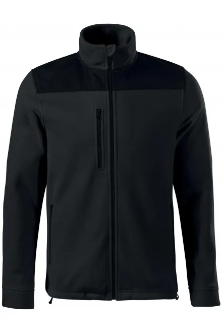 Wärme Unisex-Fleecejacke - schwarz, M