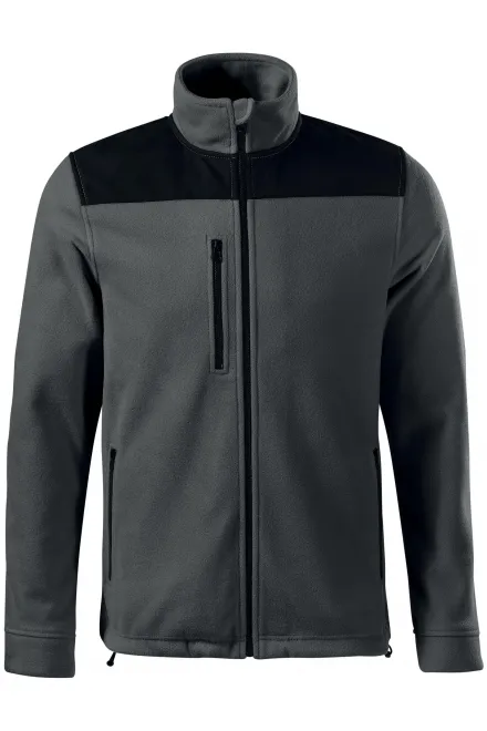 Wärme Unisex-Fleecejacke - stahlgrau, M